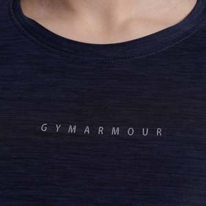 T-shirt de sport Aero Wave Navy, design respirant - Product Image 5