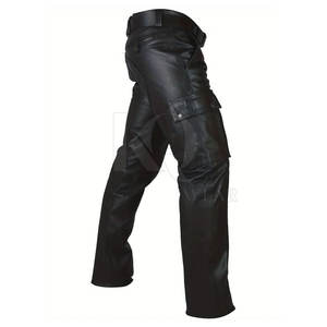 Pantalones de Cuero para Hombre, Calidad Premium, Cuero Suave, Costuras Duraderas y Cómodas, Perfectos para la Oficina y Atuendos Casuales - Product Image 5