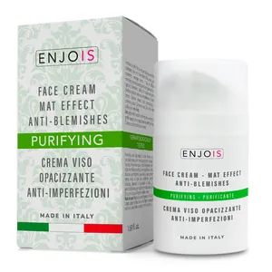 High Premium Quality Natural Purifying Face Cream Mat Effect Anti Blemishes 50 ml Made in Italy For Distributors