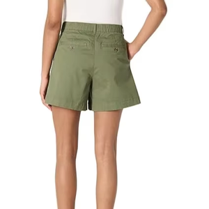 Shorts pour femmes à taille haute, coupe décontractée, style A, dos élastique - Product Image 5