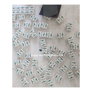 กล่องฝังหินอ่อนขัดเงาธรรมชาติพร้อมผลิตภัณฑ์หอยมุกสำหรับกล่องผลไม้แห้งและของขวัญงานศิลปะอินเดีย - Product Image 5