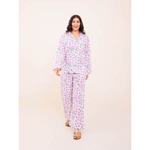 Ensemble de pyjama en coton Sundown - Jersey modal rayé respirant avec taille élastique - Product Image 1