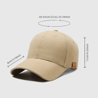 Casquettes de baseball unisexes sportives vintage en coton, brodées à la main, imperméables, 5 panneaux, 62-69 cm, pour l'extérieur