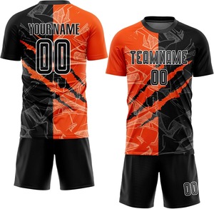 เสื้อทีมฟุตบอลพิมพ์ลายดิจิทัลแบบ ODM ชุดทีมฟุตบอลชุดทีม100% โพลีเอสเตอร์แบบสั่งทำ2025ได้ - Product Image 2