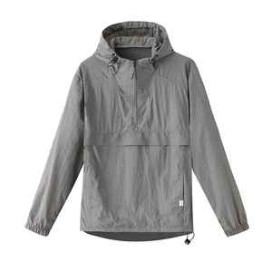 เสื้อแจ็คเก็ตกันลมแบบมีซิปครึ่งตัว น้ำหนักเบา กันน้ำ ลายพราง สำหรับฤดูใบไม้ผลิ เหมาะสำหรับกิจกรรมกลางแจ้ง เคลือบผิวเพื่อประสิทธิภาพ - Product Image 3