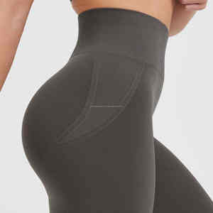 Mallas deportivas de alta calidad para mujer, ropa deportiva de cintura media para yoga, diseño sin costuras a la venta a un precio razonable - Product Image 4