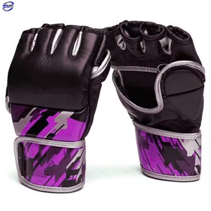 Gants de combat MMA sans doigts de qualité supérieure avec poignées pour l'entraînement et les arts martiaux – Tailles personnalisables de haute qualité - Product Image 2