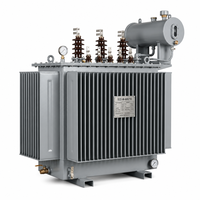 Transformateur de distribution triphasé immergé dans l'huile S22-M, entièrement scellé, cuve ondulée, 10kV 0.4kV Dyn11, distribution d'énergie