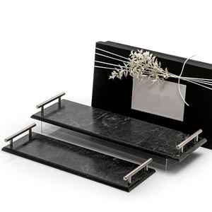 Luxury Design New Style <b>Tray</b> Range Silver Metal <b>Breakfast</b> Serving <b>Tray</b> Wholesale Decorative Food Carrying Flatware Homeware <b>Tray</b> - Product Image 5