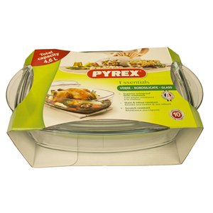 Pirofila en verre borosilicate (33x20x14cm) avec couvercle transparent 465A000 7644 - Product Image 2