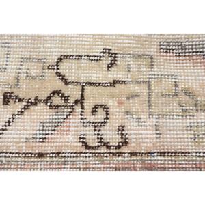 พรมขนาด 2x3.9 ฟุต, พรมตุรกีโบราณ, พรมลายปะติดสีแดง - Product Image 5