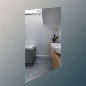 350W Frameless Infrared <b>Glass</b> Mirror Heating <b>Panel</b> Fast Heating Energy-Saving Radiant Bathroom <b>Heater</b> EU Overheat Protection - Product Image 4