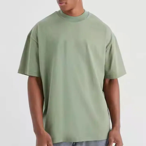 Camiseta holgada de entrenamiento para hombre, camiseta de gimnasio atlética, camisetas informales de Color sólido desgastadas, fabricante OEM ODM - Product Image 3