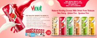 Bouteille en verre de 290 ml de lait de coco VINUT, 9,8 fl oz, boisson au nata de coco, saveur fruitée, lait végétal réfrigéré, végétalien