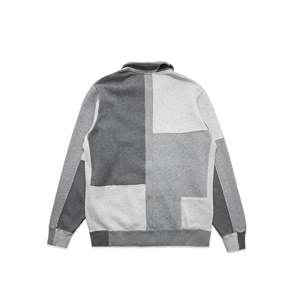 Veste en tricot patchwork à demi-zip Dune [F19101-01405] - Product Image 4