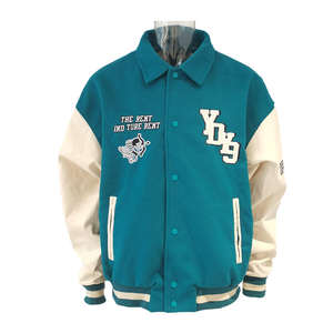 Veste d'université en cuir de laine personnalisable, couleurs unies avec col à capuche, meilleur design de logo, taille plus, état neuf, fabricant - Product Image 2