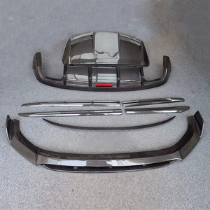 Kit de cuerpo de fibra de carbono Runde para 2018-2023 <span class=keywords><strong>Audi</strong></span> Q5 Kit de cuerpo de fibra de carbono labio delantero con difusor trasero de luz alerón faldas laterales - Product Image 6