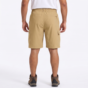 Unisex Quick Dry Hiking Shorts Custom OEM Label Polyester Cargo Style for Outdoor Trekking - Product Image 2