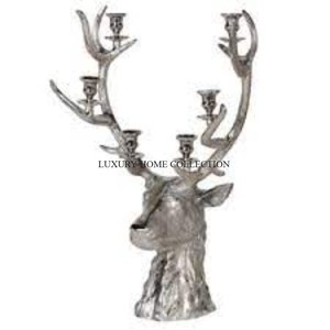 Manufacturer of Aluminum Silver Ware Indoor <b>Candlestick</b> Holder Exclusive Quality Lightening Accessories Metal Candle Holder - Product Image 4