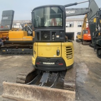 Mini-excavatrice sur chenilles Yanmar ViO35 d'occasion de 3,5 tonnes à oscillation zéro pour la construction et l'aménagement paysager