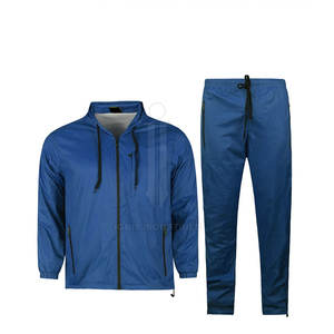 Deux pièces coupe-vent coupe ample costumes hommes deux tons 2025 panneau travail coupe-vent costumes - Product Image 1