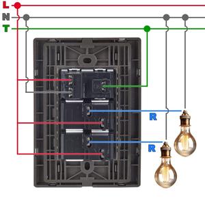 Tomacorriente Doble, MXIOF-005, 5 Piezas, 2 Interruptores/Receptáculos, 125-250 VCA, 10/15 A, 50/60 Hz, Plateado/Oxford, Acero Inoxidable - Product Image 3