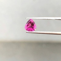 Tourmaline Rubilite Naturelle en Forme de Cœur, Pierre de Naissance Semi-Précieuse Rose, 1,07 Carat, IRIDESCENTE pour la Guérison, Pierre Gemme Libre