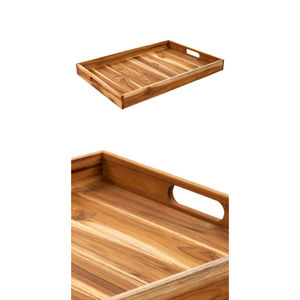 Nueva llegada antigua bandeja de madera para servir té y café bandeja para servir accesorios de cocina para el hogar al mejor precio - Product Image 5