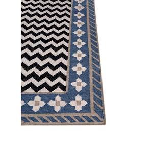 พรมทอมือลายเชฟรอนรูปเพชรทรงสี่เหลี่ยมผืนผ้า รุ่นอัลฮัมบรา ไอวอรี่ วูล แฟลตวีฟส์ สำหรับตกแต่งบ้าน โถงทางเดิน หรือข้างเตียง-รุ่น ADWL-13224 - Product Image 4