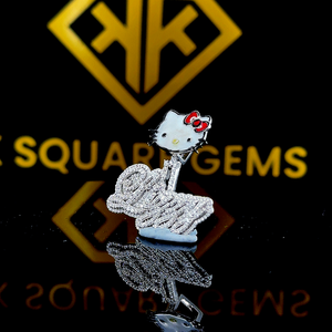 Lettre personnalisée Hip Hop pendentif, lettre personnalisée, Hip Hop numéro pendentif, pendentif Moissanite, Ice Out Hip Hop bijoux, caution personnalisée - Product Image 2