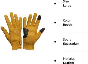 ถุงมือซิลิโคนขี่ม้าอุปกรณ์ขี่ม้าได้รับการรับรองจาก SGS แหล่งจ่ายไฟกังหันหนังหน้าจอสัมผัส - Product Image 2