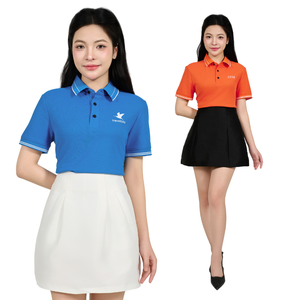 เสื้อยืดผู้ชายขายส่ง 210gsm ทรงโปโล ผ้าเนื้อนุ่ม สีตัดไหล่ แห้งเร็ว เสื้อกอล์ฟ สกรีนโลโก้ได้ - Product Image 1