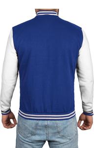Men's New Fashion Classic <b>Baseball</b> <b>Bomber</b> <b>Jacket</b> Winter Top Outerwear with Canvas Stand Collar Front Logo - Product Image 4