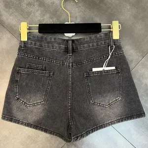 Shorts en jean pour femmes, nouveau design, haute qualité, sur mesure, avec poches, style sexy streetwear, délavé, décontracté, mode été. - Product Image 3