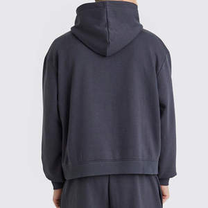 Premium Quality <b>Men</b> Winter Casual Hooded Tracksuits Streetwear 100% Cotton Customized Logo Running Outdoor Jogging Set - Product Image 6