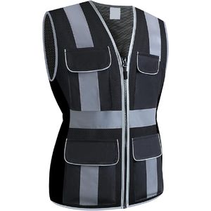 2025 Unisex Canvas Polyester <b>Reflective</b> Waterproof Windproof Breathable Workwear <b>Vest</b> Men Winter Season Washed Techniques - Product Image 6