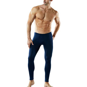 OEM Custom <b>Men's</b> Long Sleeve Crew Neck <b>Thermal</b> Underwear Set Breathable Fabric Solid Blue Color Long Johns Set <b>for</b> Winter Use - Product Image 4