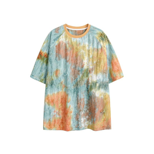 Camiseta Tie Dye sin cuello para mujer-Ecológico y secado rápido Tallas y colores personalizables Precios al por mayor - Product Image 3