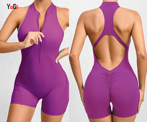 Lism Custom Autumn European American Lace Bodycon Women <b>One</b>-Shoulder Sleeveless Bodysuit Casual Skinny Solid Wholesale Foreign - Product Image 6