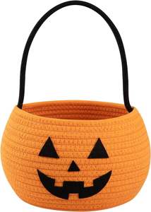 Wholesale Handmade Cotton Halloween <b>Basket</b> Holiday <b>Wicker</b> Crafts Decorations From Vietnam - Product Image 2