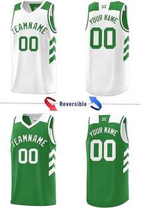 Camiseta de Baloncesto Personalizada Sublimada, Reversible, sin Mangas, para Equipo, Talla Grande, Verano, Transpirable, Secado Rápido, 100% - Product Image 5