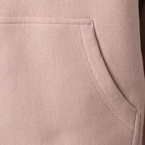 เสื้อฮู้ดผู้ชายผ้าฟลีซสำหรับฤดูหนาว ทรงปกติ มีกระเป๋า สไตล์สตรีทแวร์ ไหล่ตก ผ้าหนา สีพื้น กันน้ำ - Product Image 2