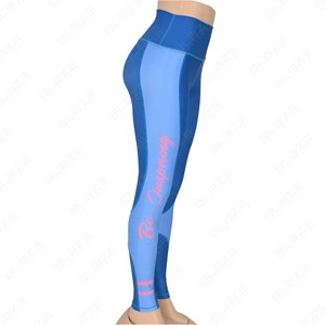 Leggings de yoga à taille élastique avec panneau imprimé par sublimation Leggings skinny sexy de travail Pantalons de fitness à taille haute pour l'entraînement - Product Image 4