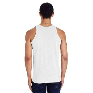 Camisetas sin mangas de Color blanco, ropa de gimnasio para hombre, ropa de talla grande de algodón, transpirable, estilo de calle, cuello redondo, camiseta sin mangas para hombre - Product Image 3
