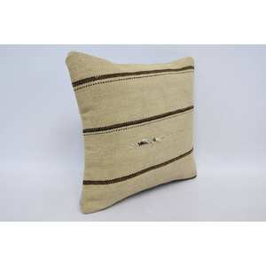 Luxury 14x14 Wool Pillow Vintage <b>Fluffy</b> Pattern Beige Kantha Patchwork <b>Cushion</b> for Bedding Sofa Decor 18x18 Inch Portable Woven - Product Image 3