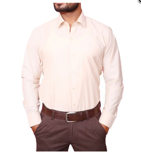 ชุดเดรสทางการผ้าฝ้ายธรรมดาแขนครึ่งติดกระดุมเสื้อเดรสทางการสำหรับธุรกิจของผู้ชายมีโลโก้ตามสั่ง - Product Image 3