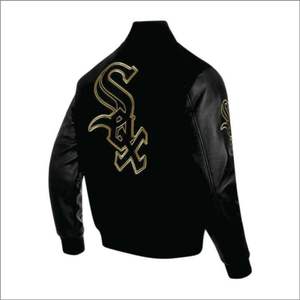 Vestes Streetwear grande taille pour hommes avec logo personnalisé OEM Letterman vintage style universitaire brodé design baseball décontracté peigné - Product Image 6