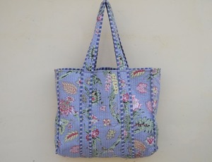 กระเป๋าสะพายไหล่พิมพ์ลายทำจากผ้าฝ้ายทำด้วยมือจากผ้าคอตตอนแบบแฮนด์เมดสำหรับผู้หญิง - Product Image 2