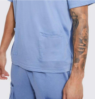 Ensemble athlétique deux pièces OEM pour hommes avec impression personnalisée t-shirts shorts d'été pour hommes avec logo de marque personnalisé