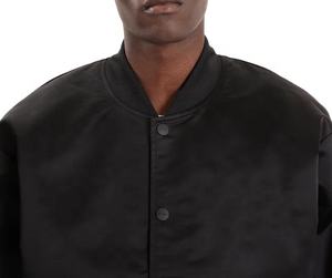 Veste d'hiver à capuche légère personnalisable pour hommes de haute qualité en vrac à la mode réversible Baseball Varsity Satin Letter Pattern - Product Image 4